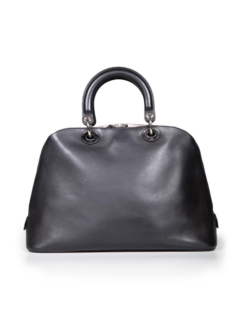Dior 2012 Black Leather Diorissimo Top-Handle Bag In Good Condition For Sale In London, GB