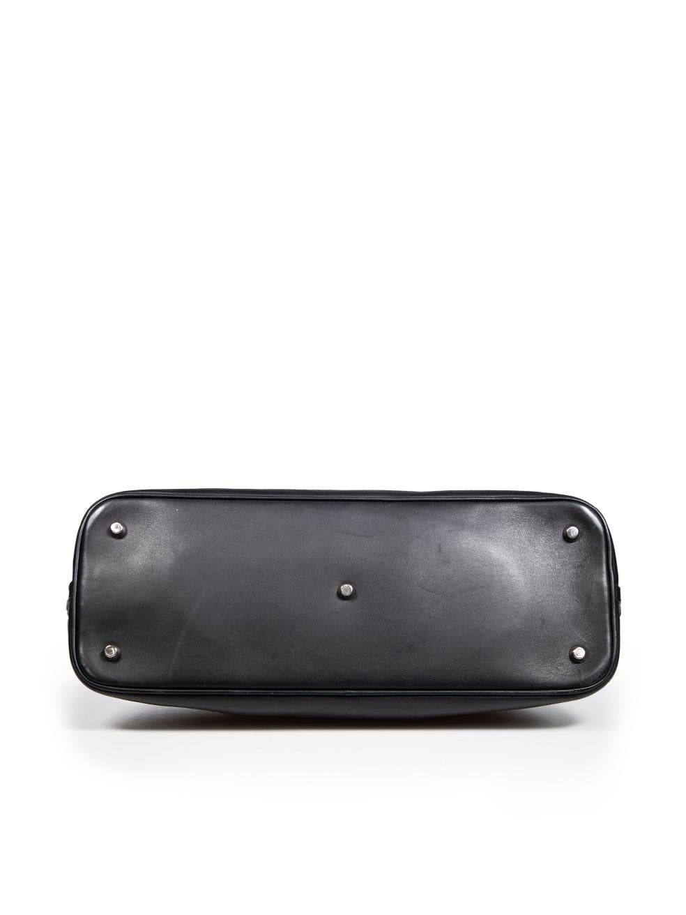 Women's Dior 2012 Black Leather Diorissimo Top-Handle Bag