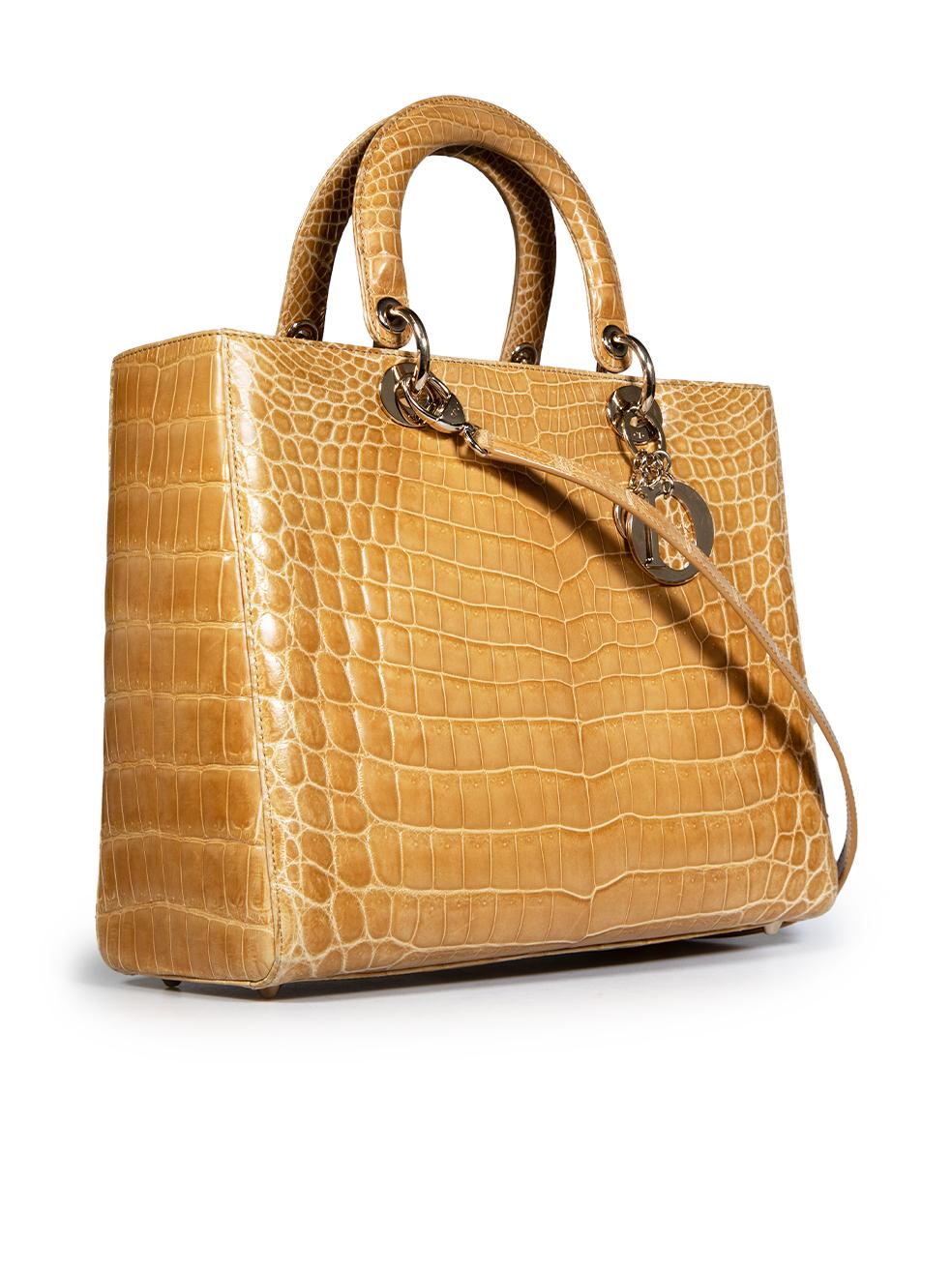CONDITION is Very good. Minimal wear to the bag is evident, there is mild discolouration on the hardware stoppers at the bottom base of the bag and small scratches on the hardware stoppers on this used Dior designer resale item. This item comes with