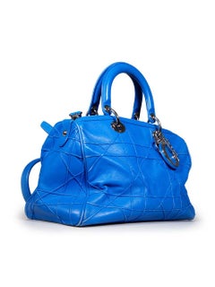 Dior 2013 Blue Leather Cannage Granville Bag