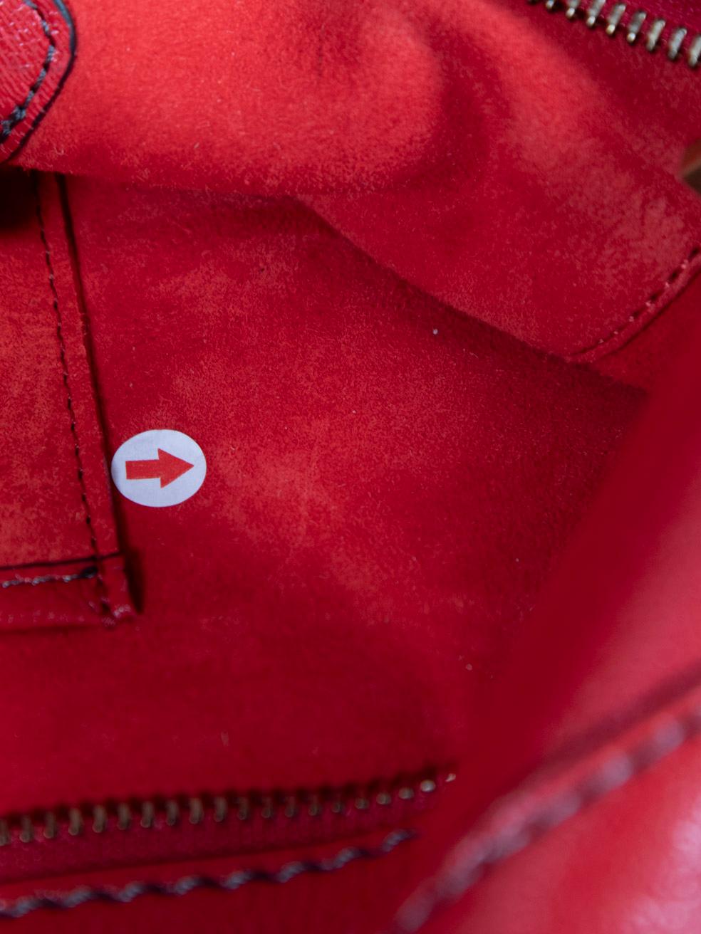 Dior 2017 Red Leather Diorangeles Studded Tote 3