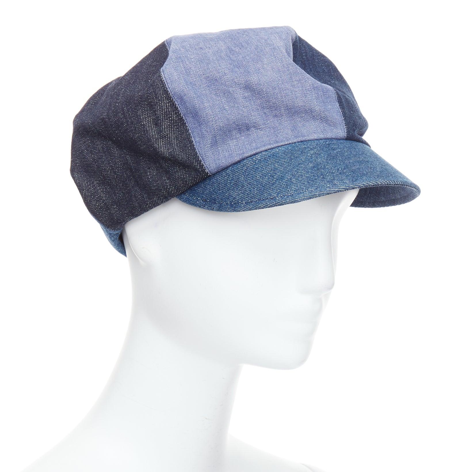 DIOR 2018 blue denim patchwork logo baker newsboy hat 58cm
Reference: NKLL/A00370
Brand: Dior
Designer: Maria Grazia Chiuri
Collection: 2018 SS
Material: Denim
Color: Blue
Pattern: Solid
Closure: Slip On
Lining: Black Fabric
Extra Details: Patchwork