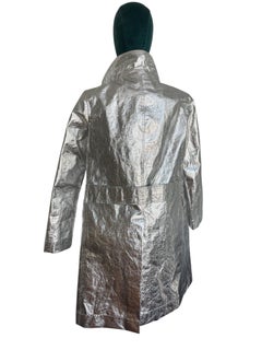 Dior 2018 FW Silver Runway Trench Coat size F34