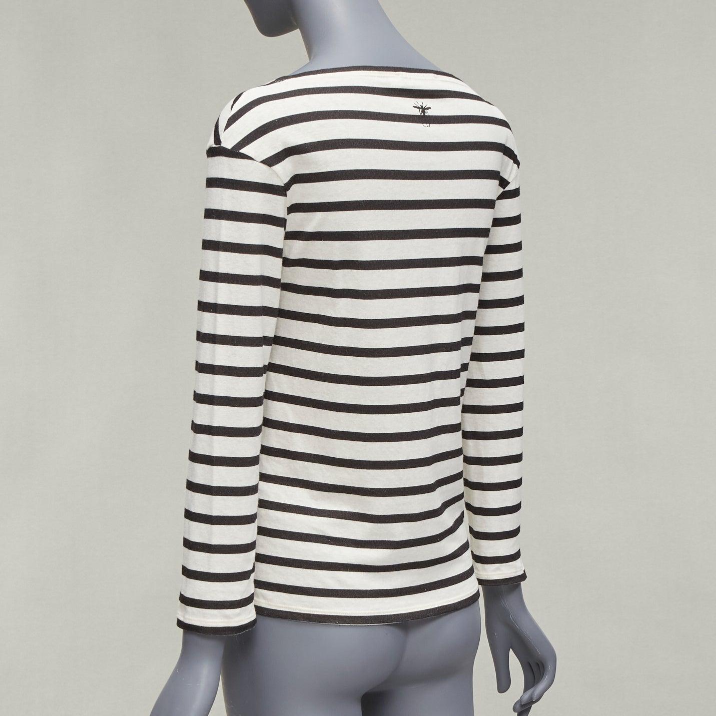 DIOR 2018 Runway No Great Women Artists striped cotton linen striped tshirt XS For Sale 1