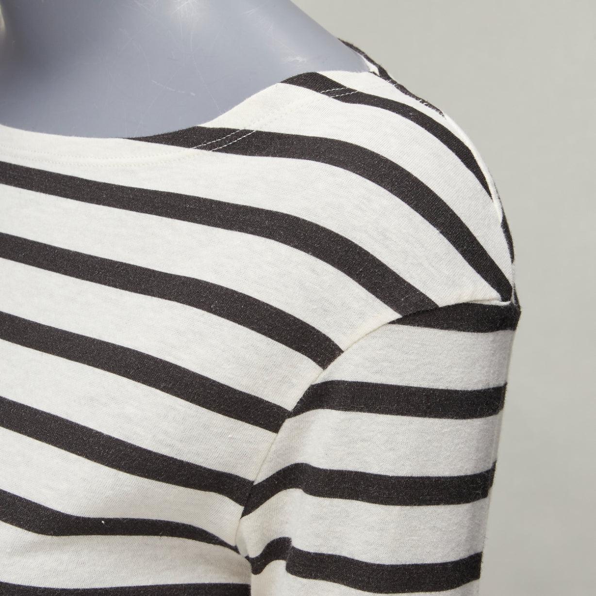 DIOR 2018 Runway No Great Women Artists striped cotton linen striped tshirt XS For Sale 4