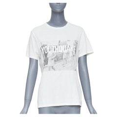 Maglietta DIOR 2018 Youthquake in cotone e lino bianco sporco con logo ape, femminista e attivista
