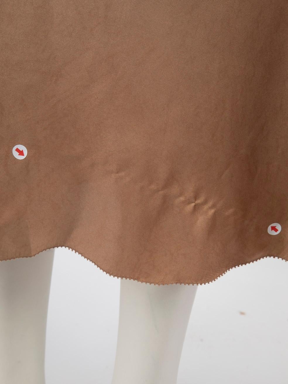 Dior 2019 Beige Silk Ombré Midi Skirt Size S 1