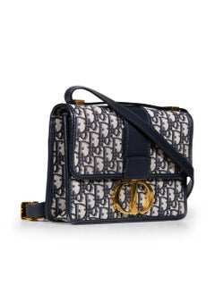 Dior 2019 Navy Oblique 30 Montaigne Bag