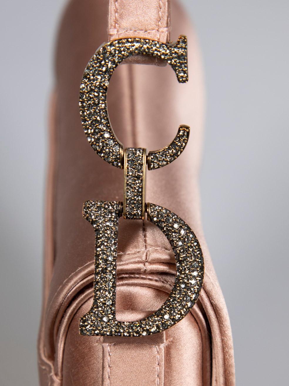 Dior 2019 Pink Satin Saddle Bag 3
