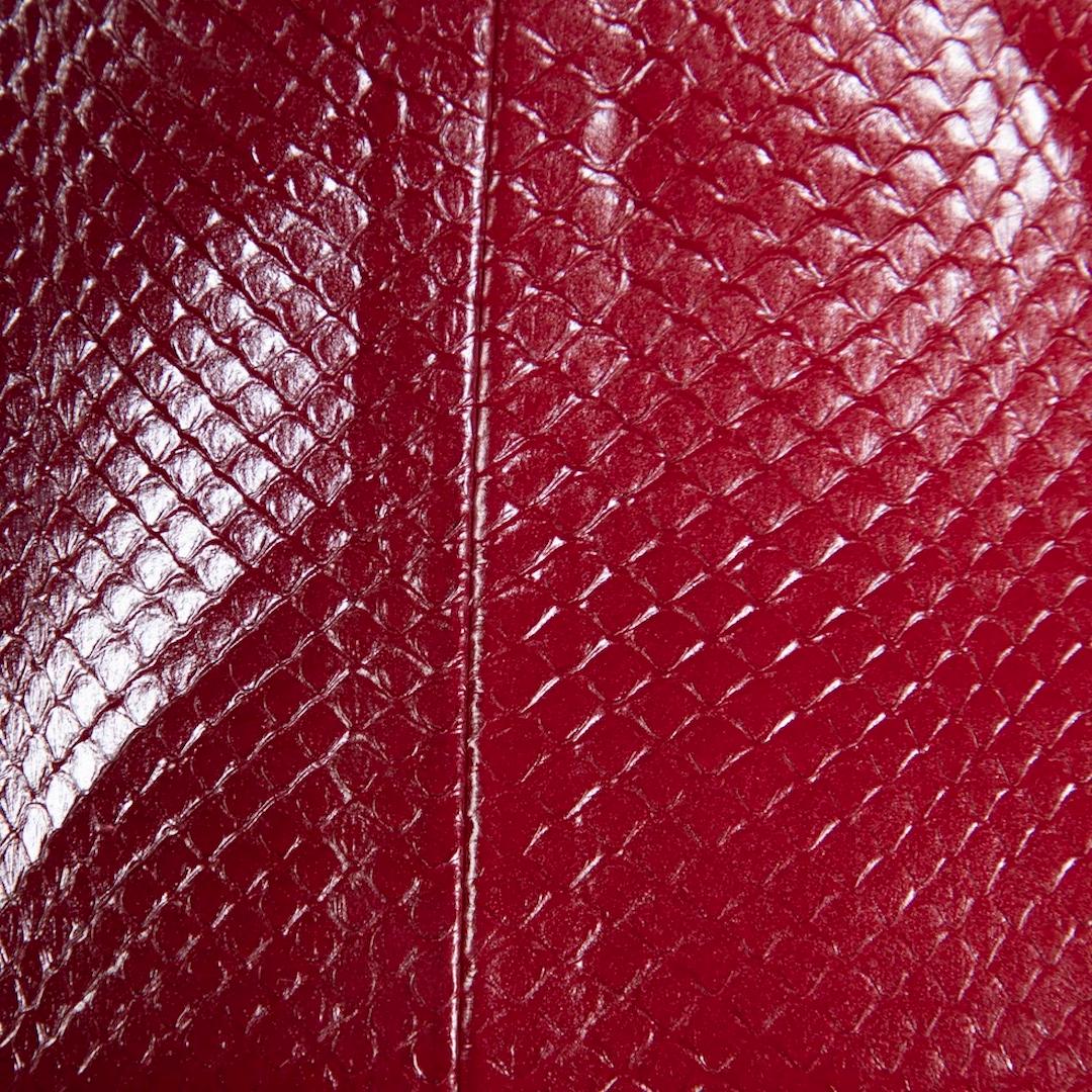 Dior 2019 Red Snakeskin Ombre Mini Lady Dior Bag 1