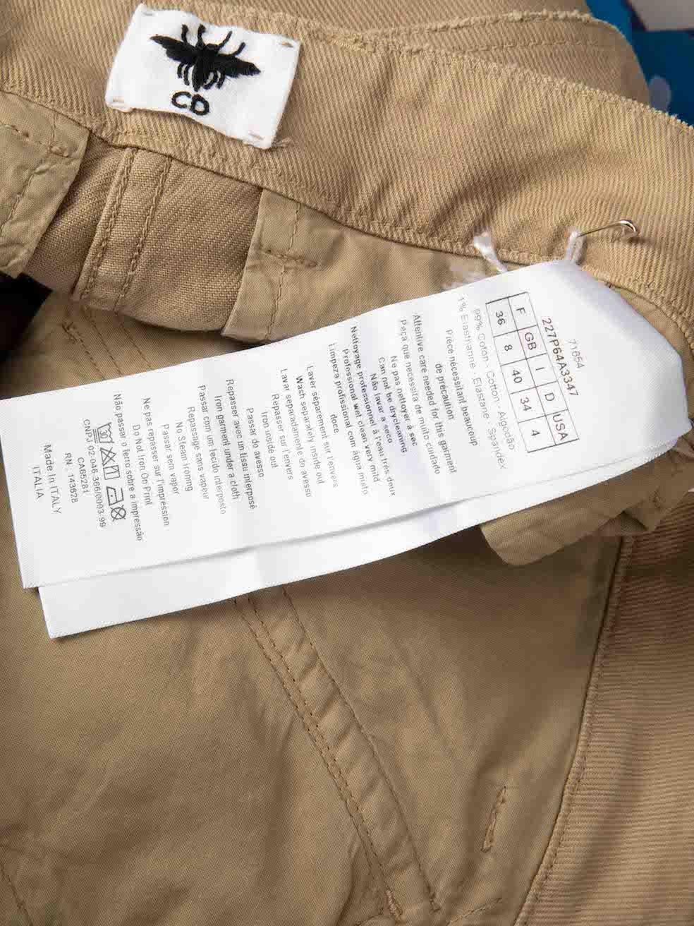 Dior 2022 - Pantalon de cargaison D-Flower à motif pop - Taille S Pour femmes en vente