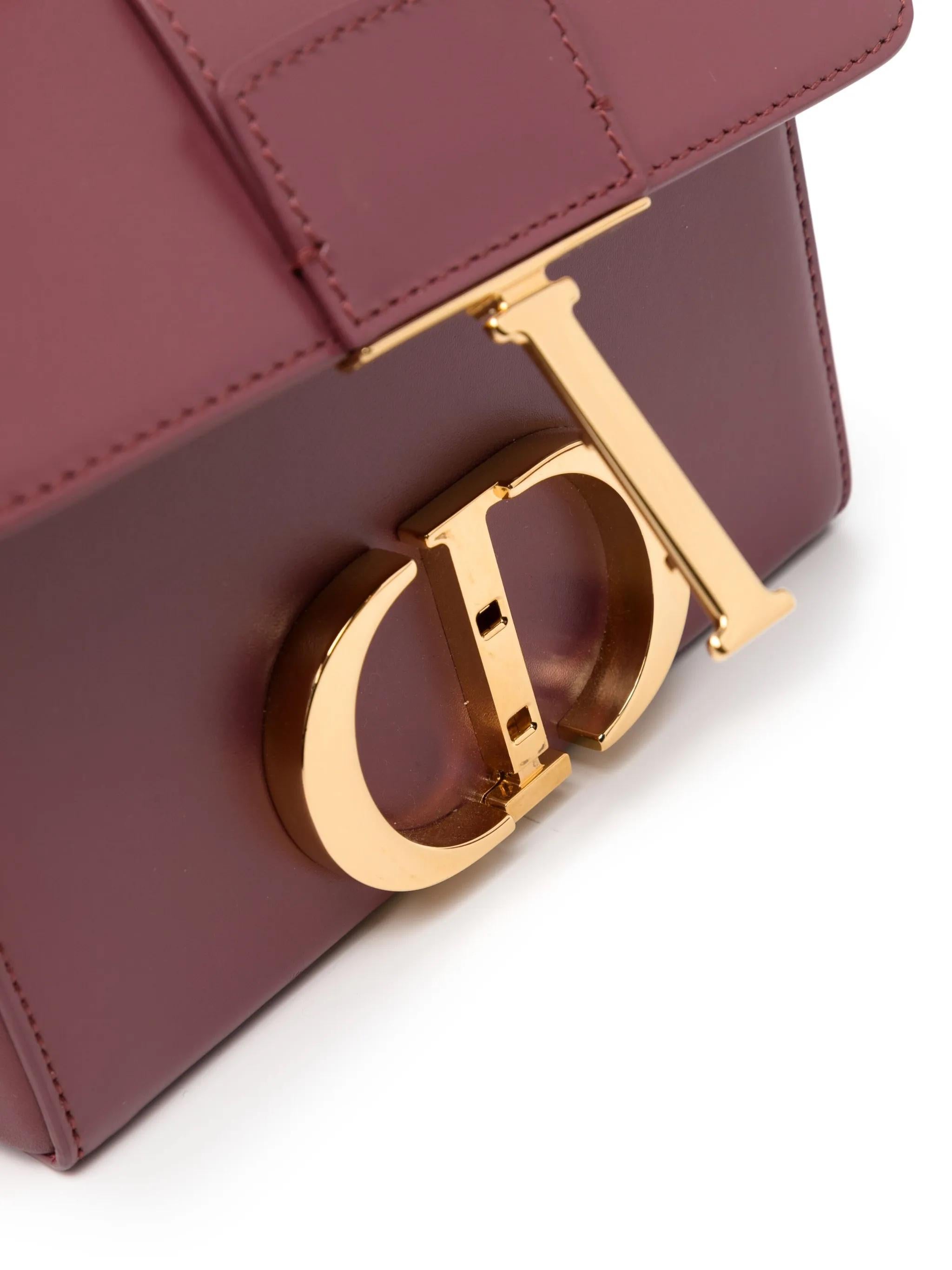 Marron Dior 30 Montaigne Box Bag en vente
