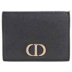 Dior 30 Montaigne Freesia Card Holder Black