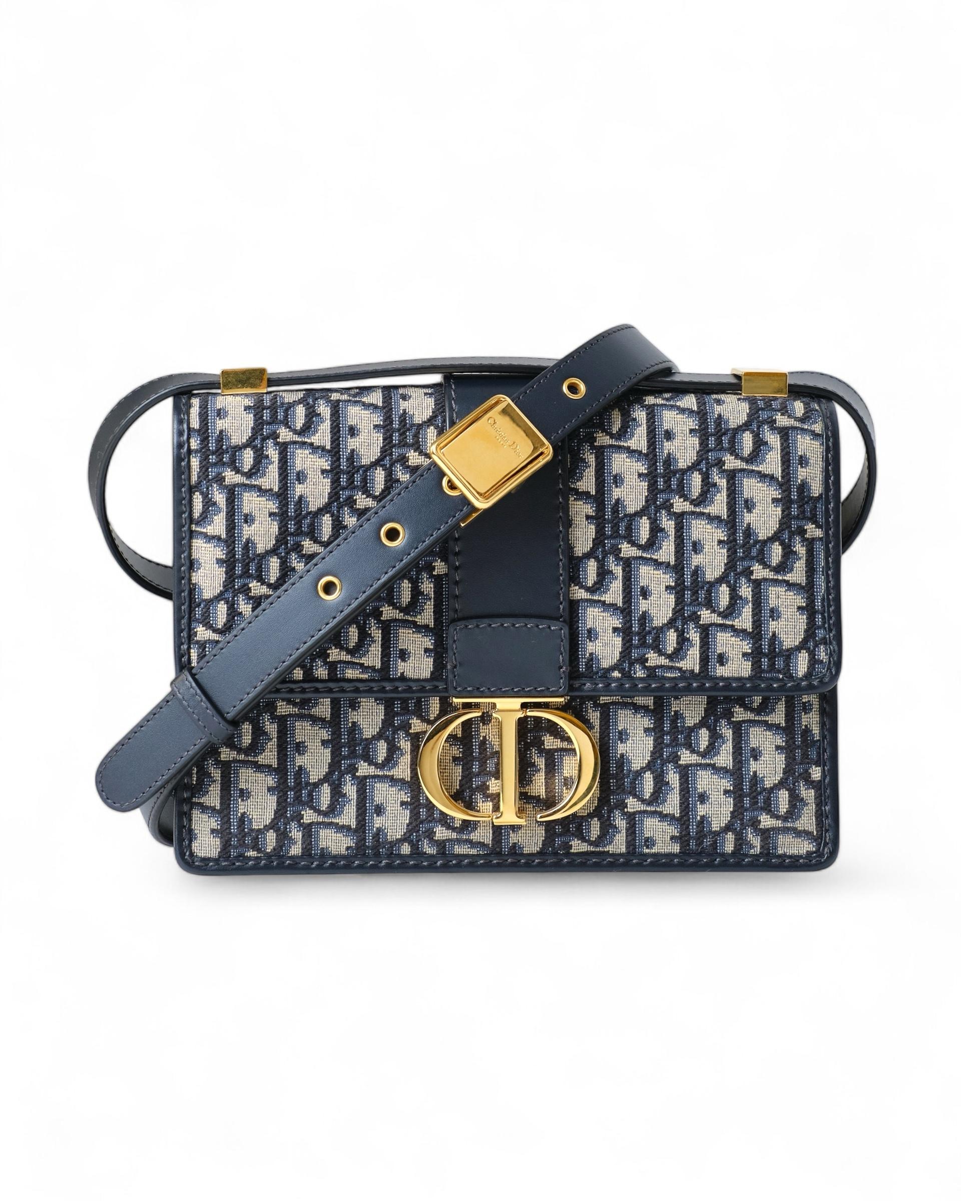 Dior 30 Montaigne Jacquard Oblique Blu 10
