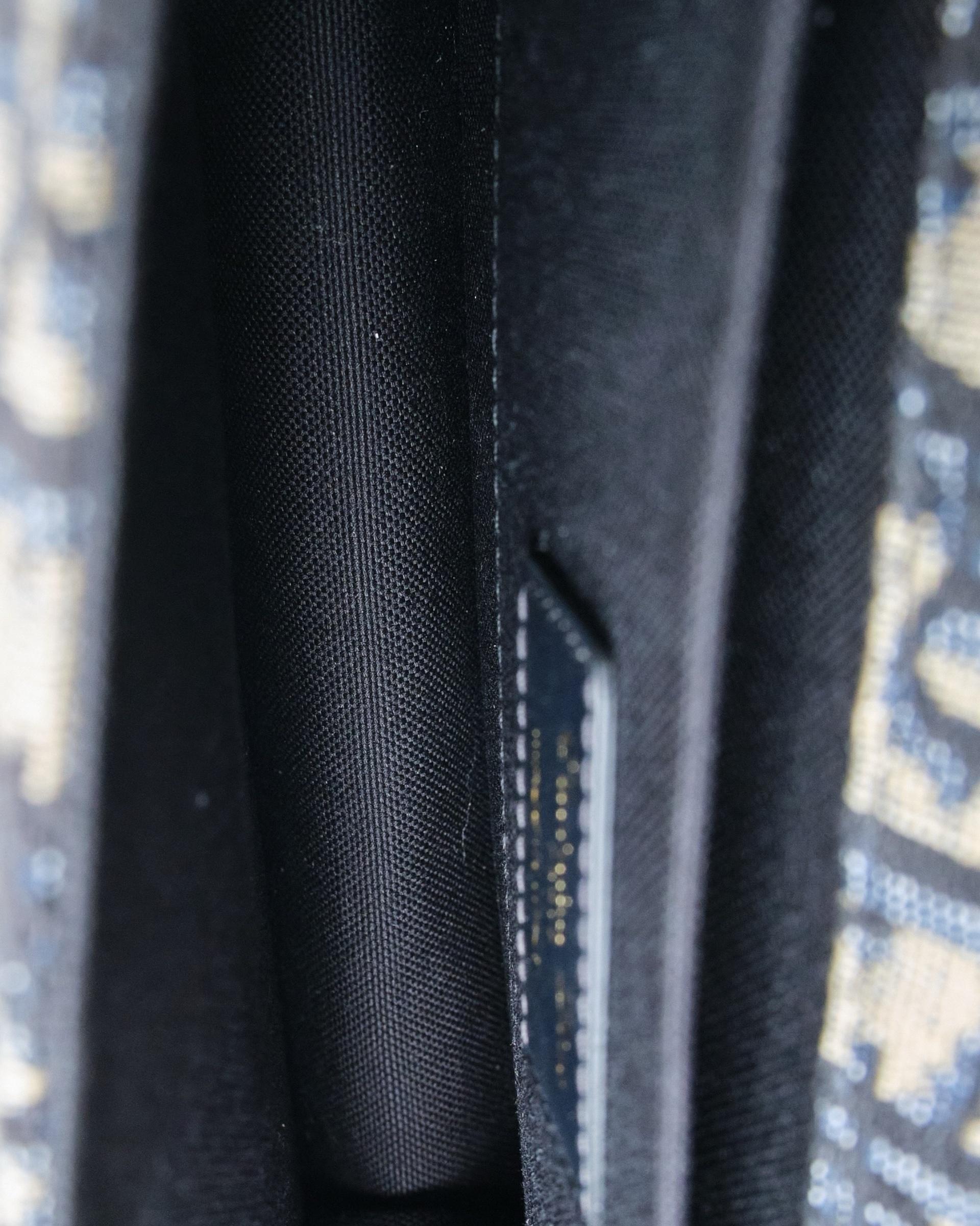 Dior 30 Montaigne Jacquard Oblique Blu In condizioni Nuovo a Torre Del Greco, IT