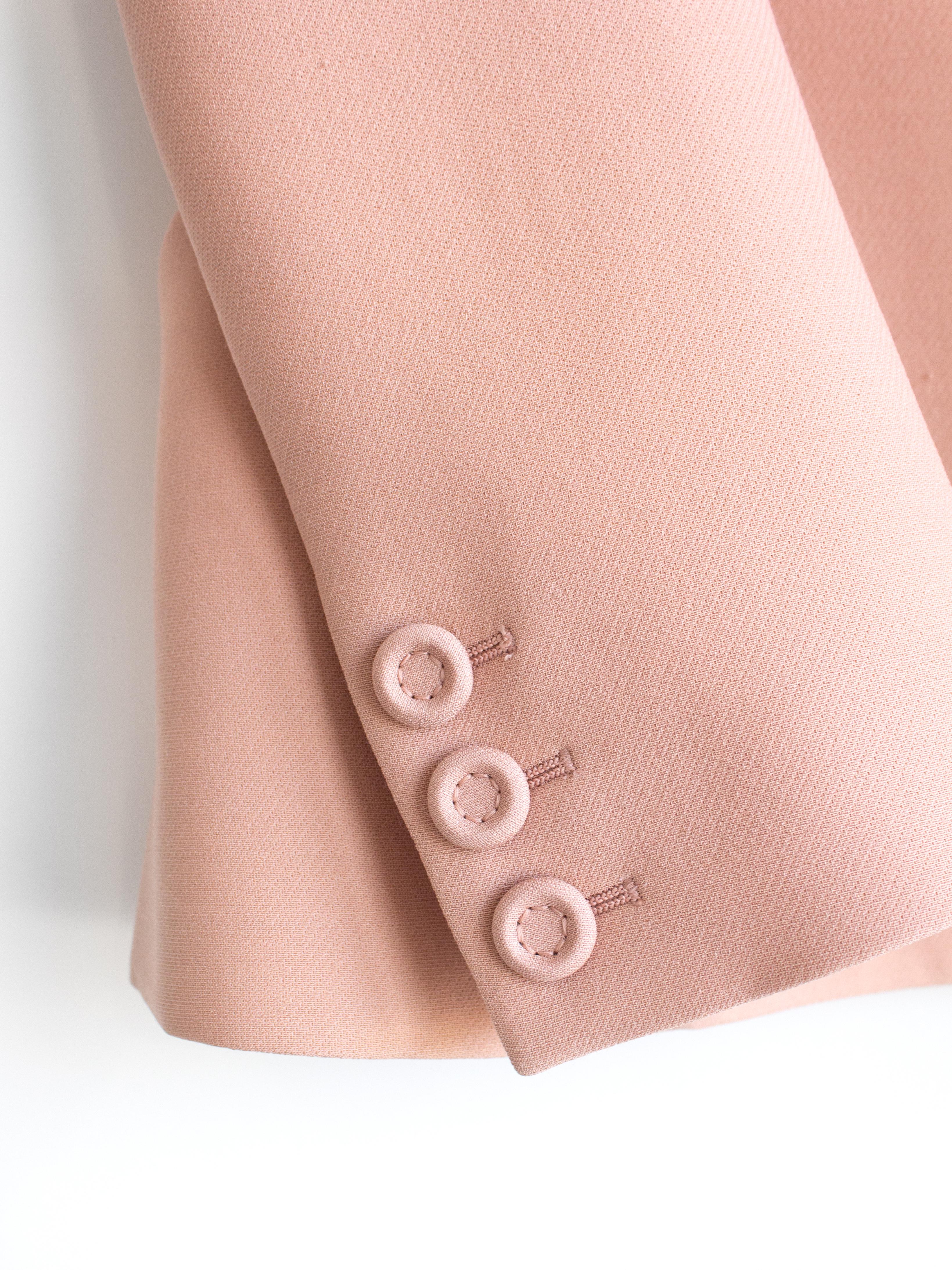 Dior 30 Montaigne Rose Des Vents Blush Pink Nude Bar Jacket For Sale 8