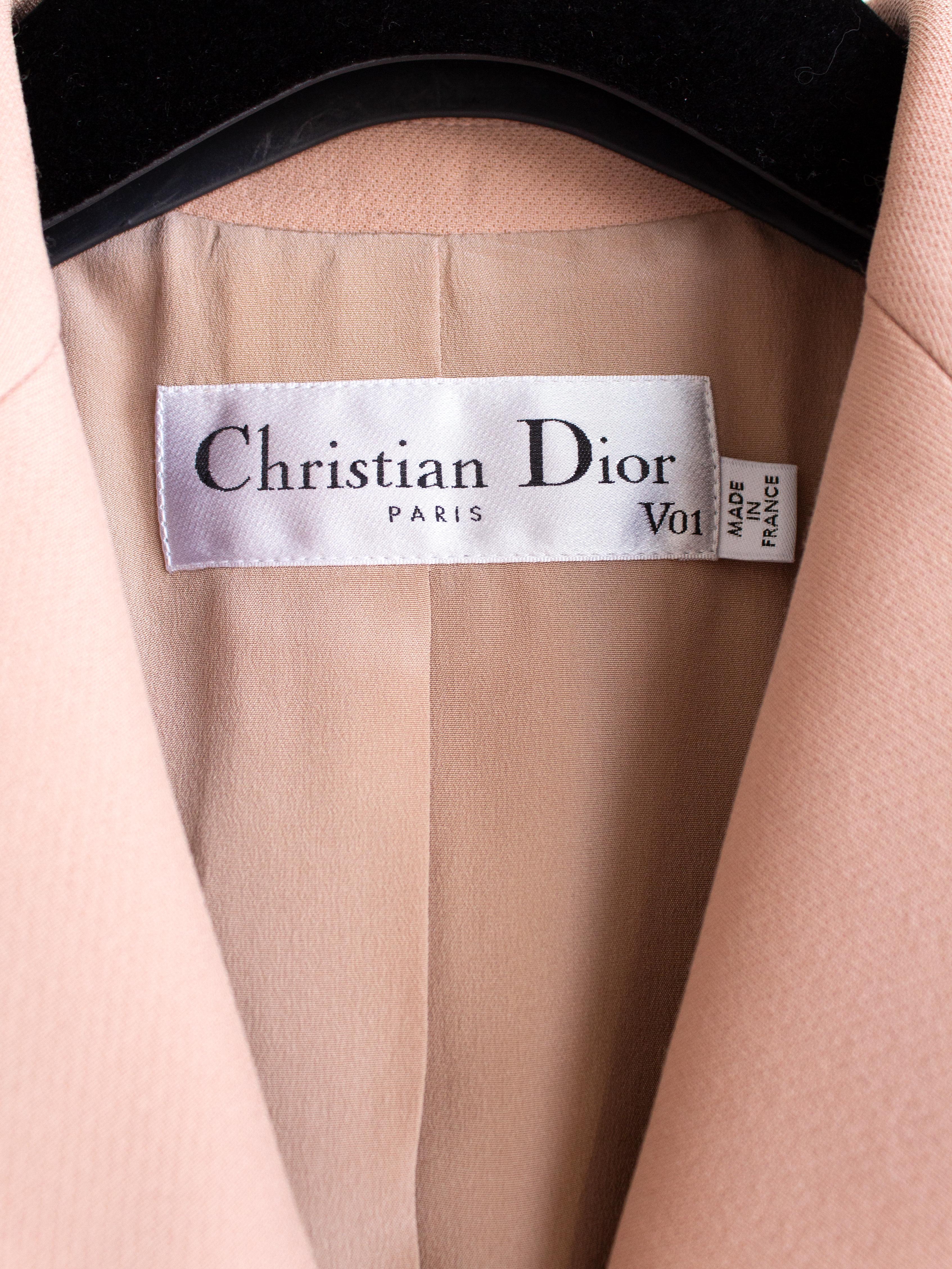 Dior 30 Montaigne Rose Des Vents Blush Pink Nude Bar Jacket 5