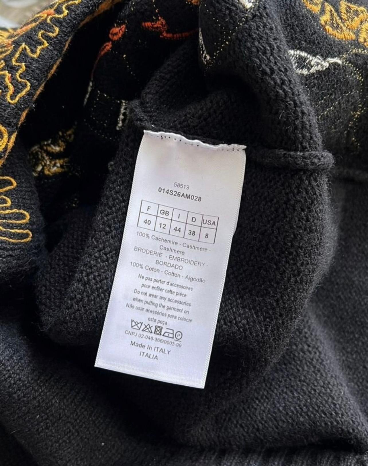 Dior 3K$ New Cashmere Embroidered Jumper 3