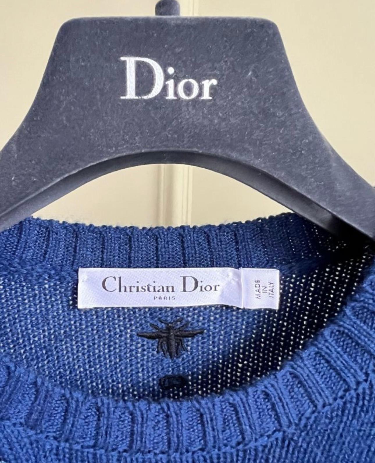 Dior 3K$ New Embroidered Cashmere Jumper For Sale 6