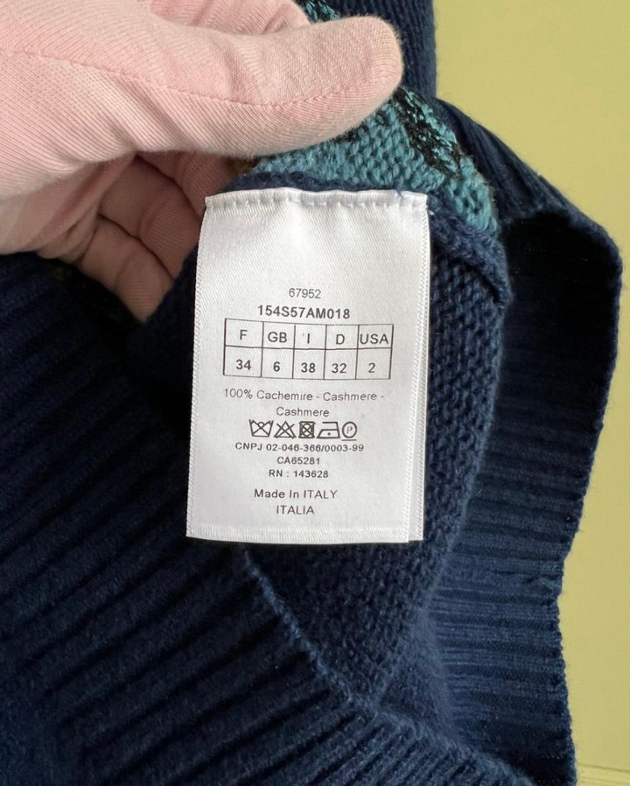 Dior 3K$ New Embroidered Cashmere Jumper 6