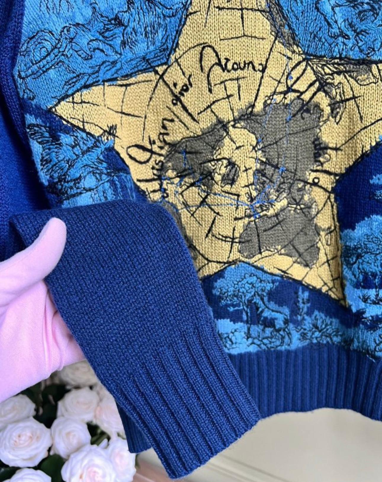 Dior 3K$ New Embroidered Cashmere Jumper 2