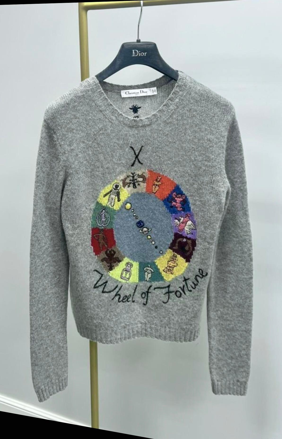 Women's or Men's Dior 3K$ Tarot Inspired Wheel of Fortune Jumper