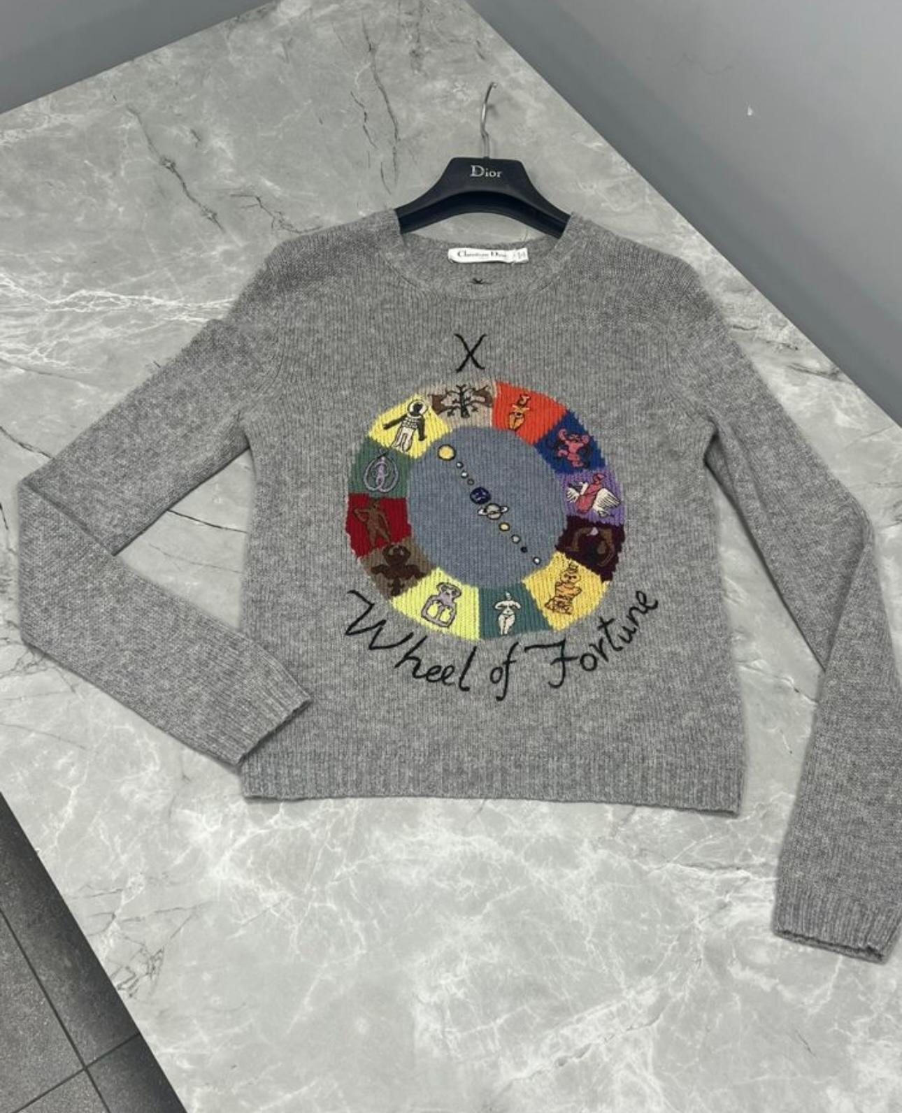 Dior 3K$ Tarot Inspired Wheel of Fortune Jumper 1