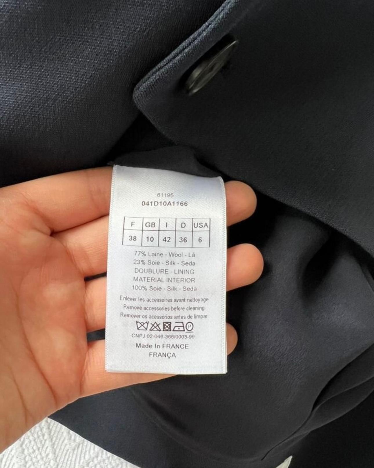 Dior 5K$ Iconic Dark Navy Robe à double boutonnage 7