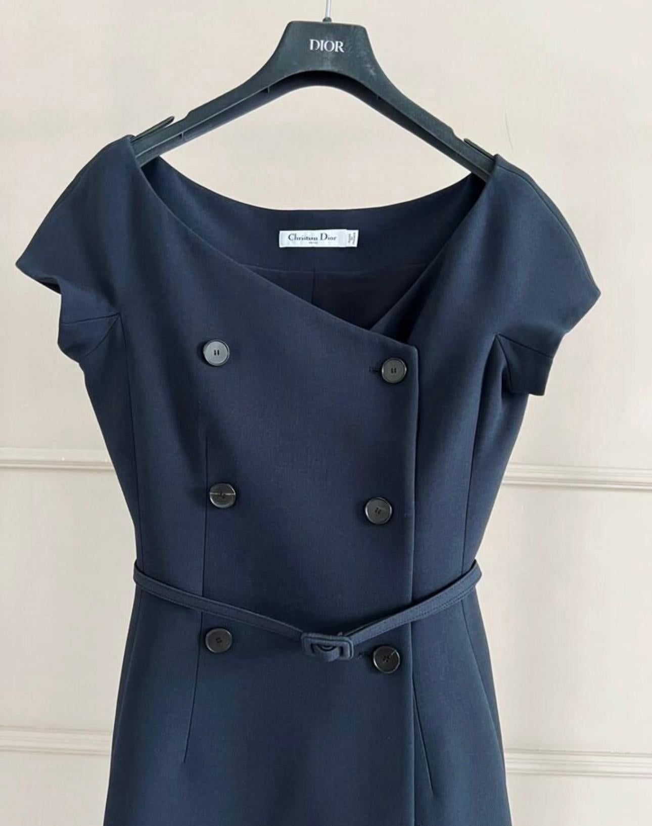 Dior 5K$ Iconic Dark Navy Robe à double boutonnage 1