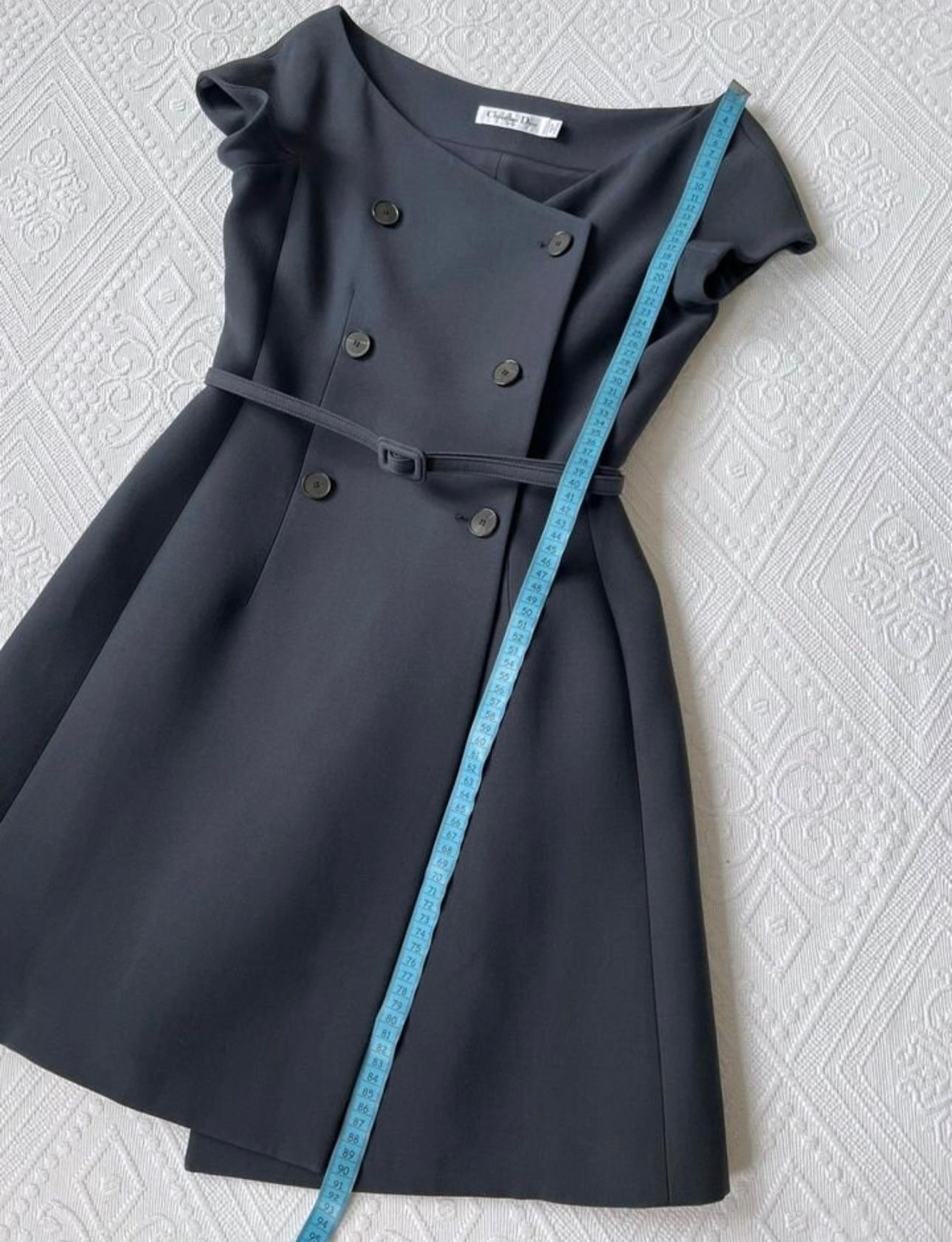 Dior 5K$ Iconic Dark Navy Robe à double boutonnage 4