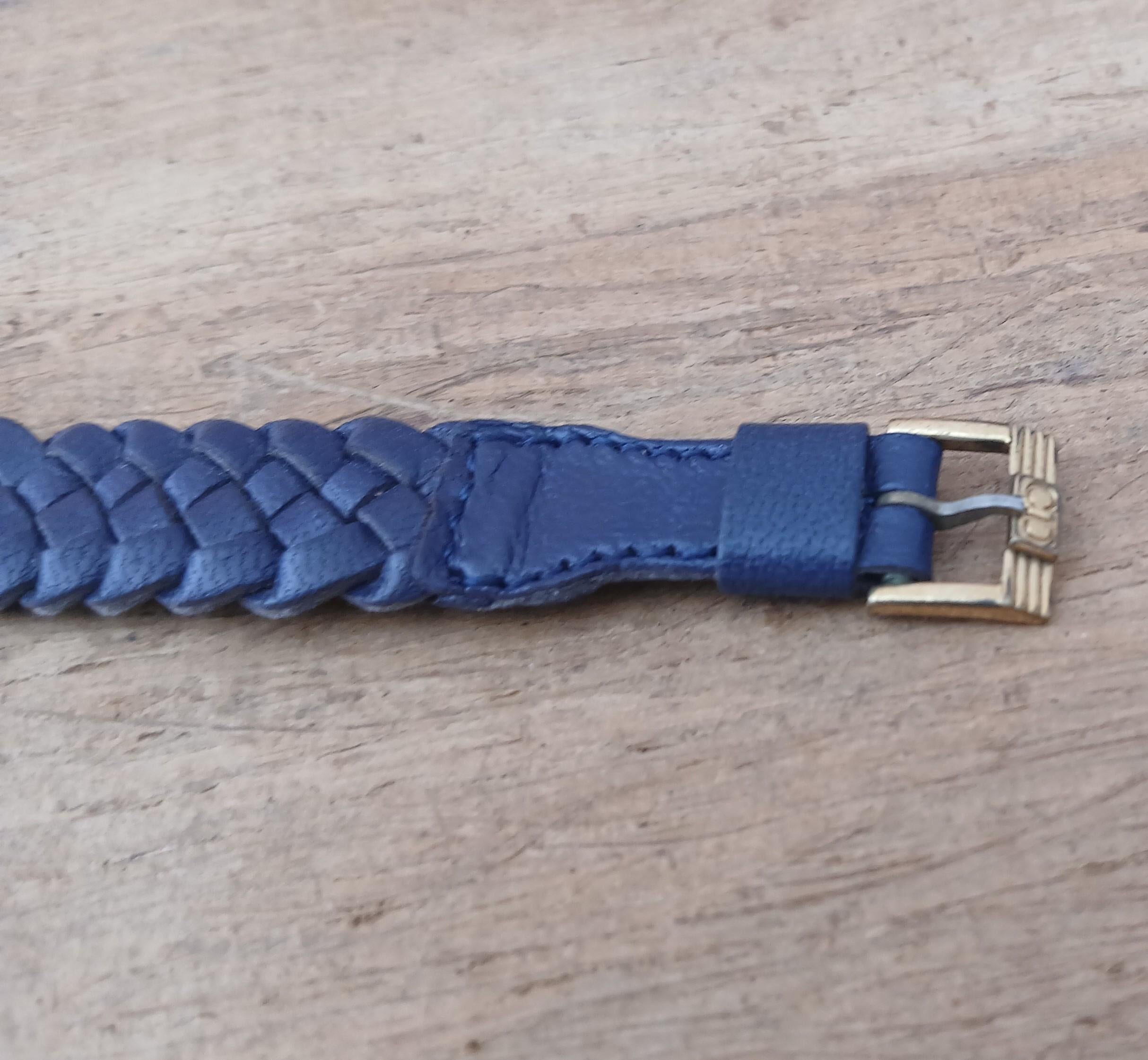 Reloj Dior 64151 Oro Azul Marino Octógono Mujer en venta 9