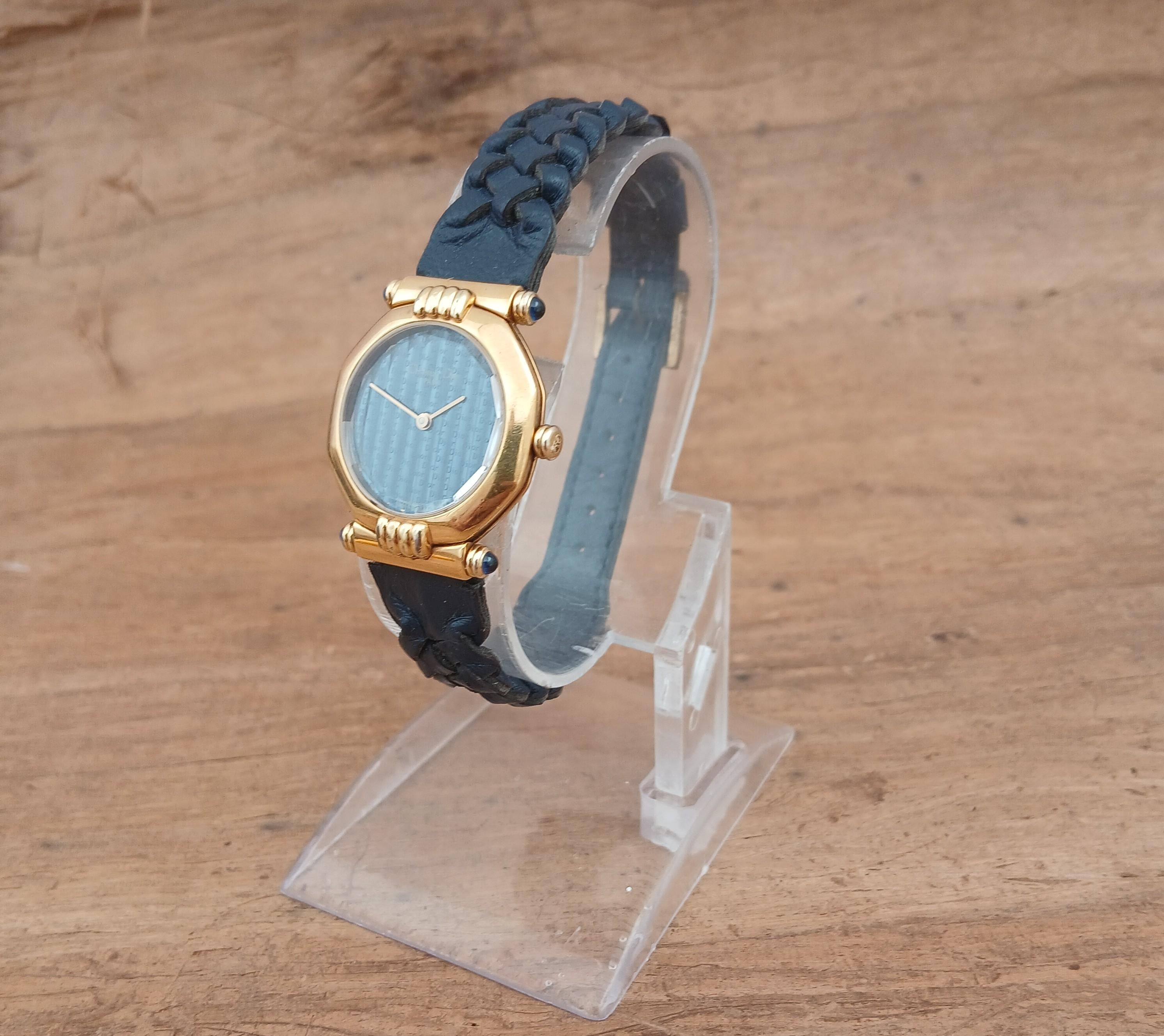 Reloj Dior 64151 Oro Azul Marino Octógono Mujer en Bastante bueno estado para la venta en Toronto, CA