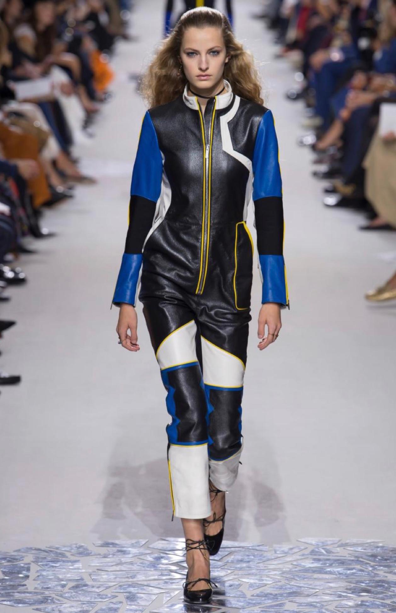 Dior 8K$ New Exclusive Leather Jumpsuit en vente 2