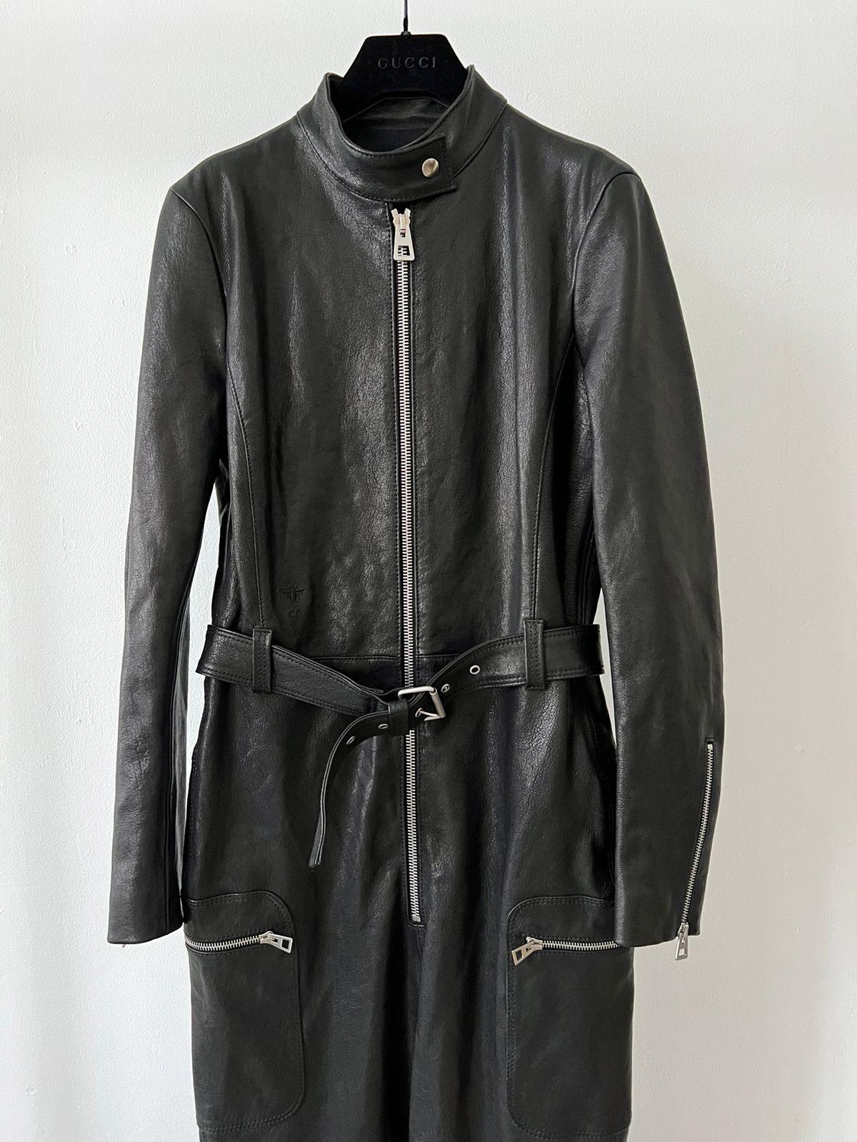 Dior 8K$ New Exclusive Leather Jumpsuit en vente 5