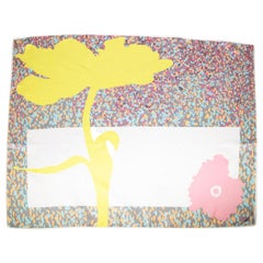 Dior Abstract Floral Print Scarf