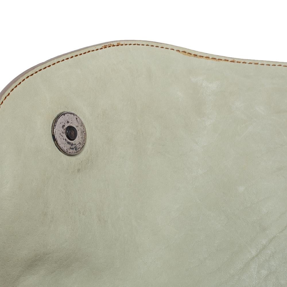 Dior Apple Green Leather Large Gaucho Double Saddle Shoulder Bag 4
