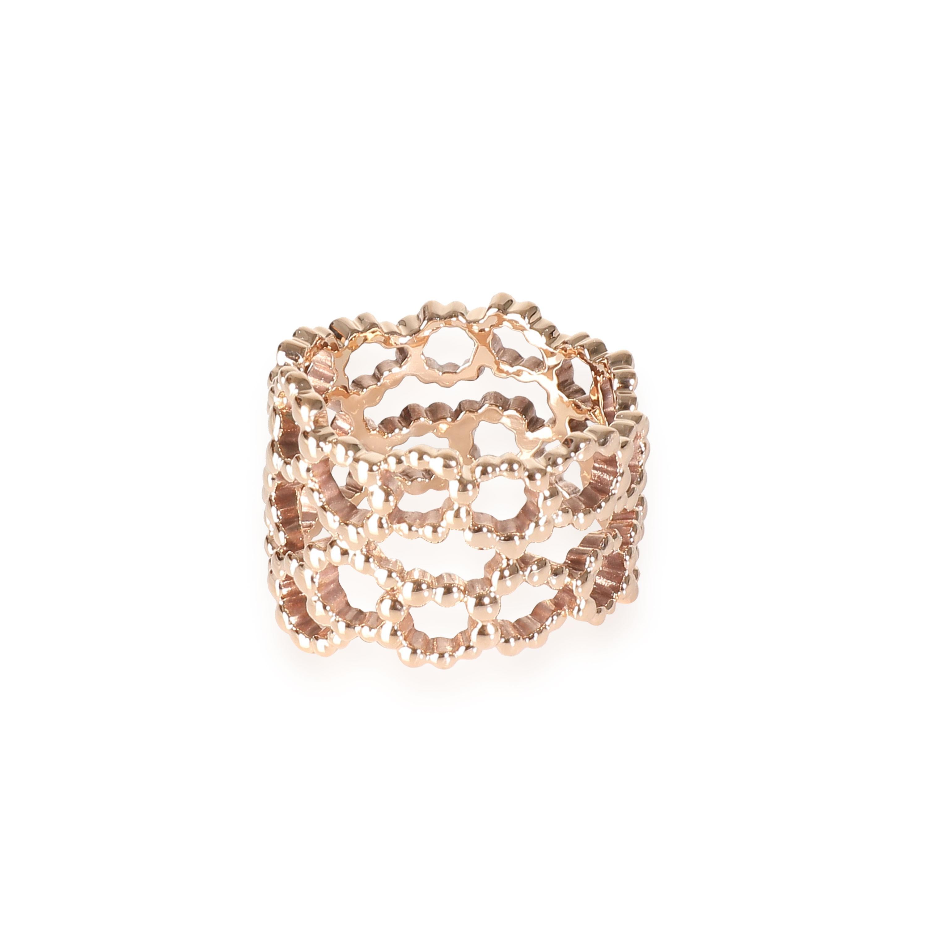 Dior Archi Dior Ring in 18k Rose Gold In Excellent Condition For Sale In New York, NY