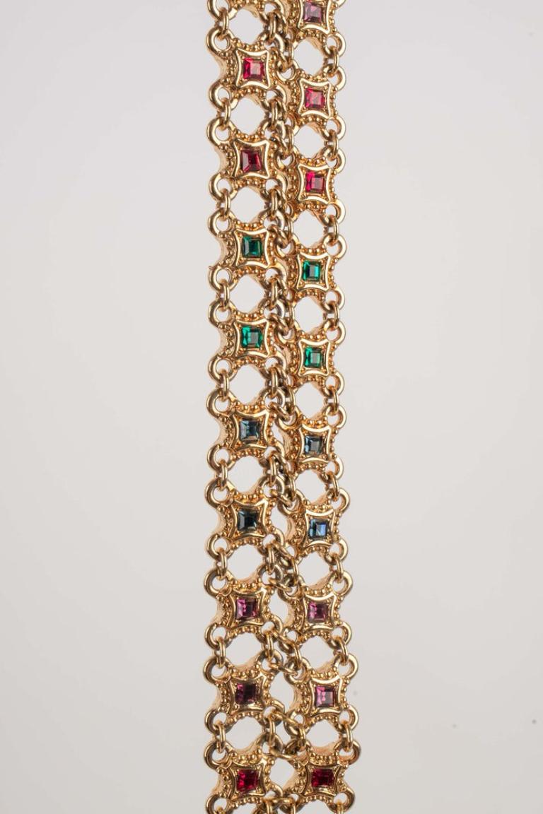 Dior Articulated Golden Metal Necklace 4