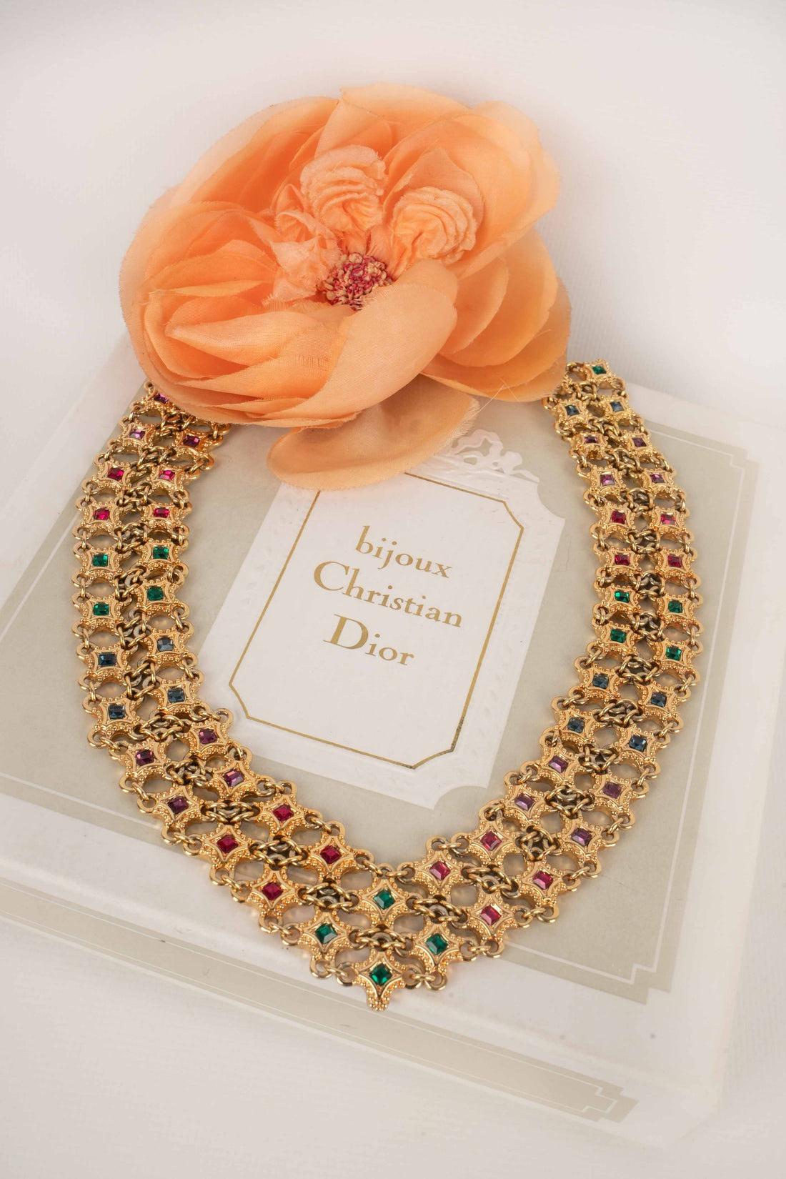 Dior Articulated Golden Metal Necklace 5
