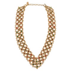 Dior Articulated Golden Metal Necklace