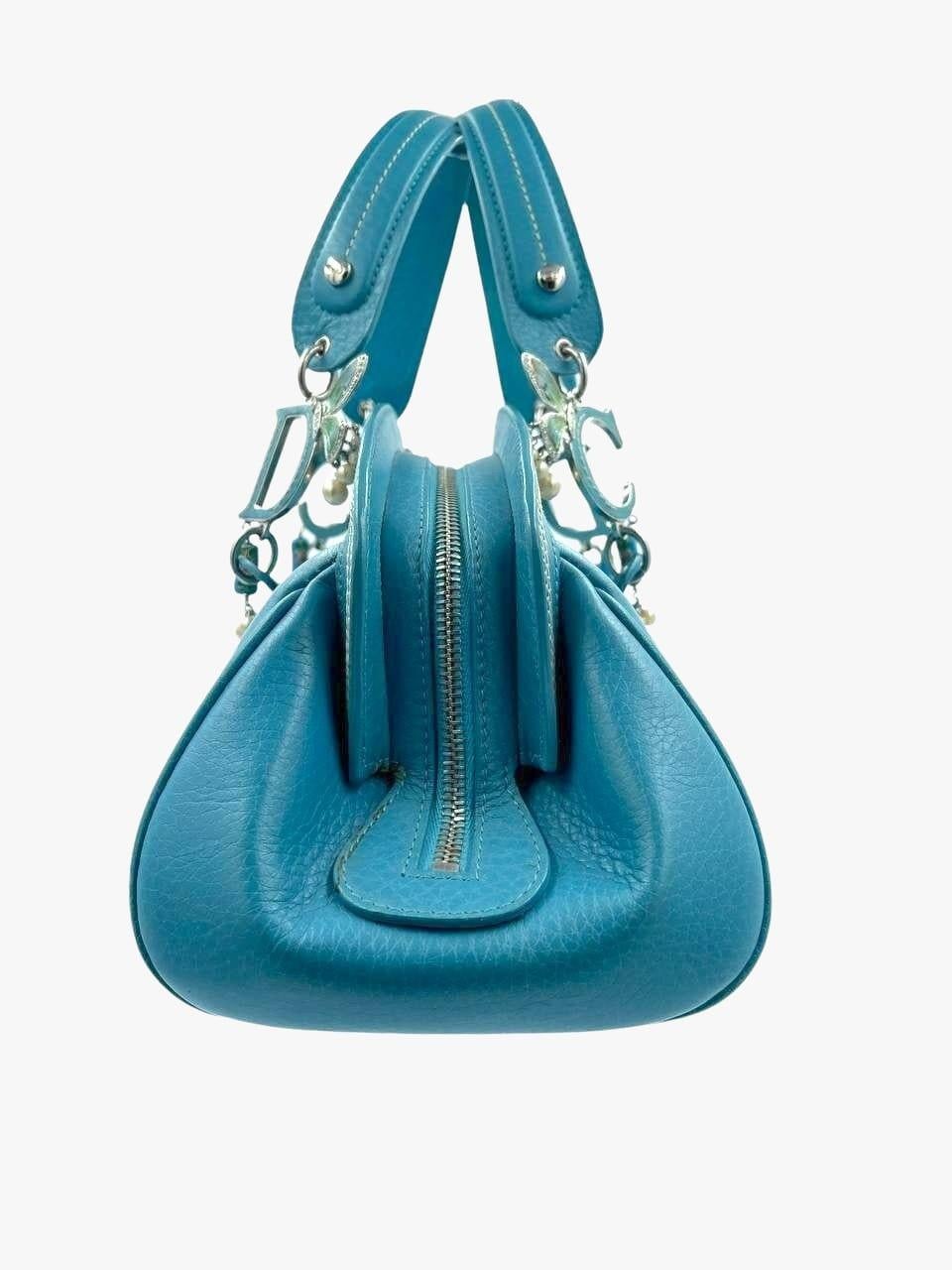 Dior Asia Collection Blue Top-handle bag by John Galliano, SS 2003 3