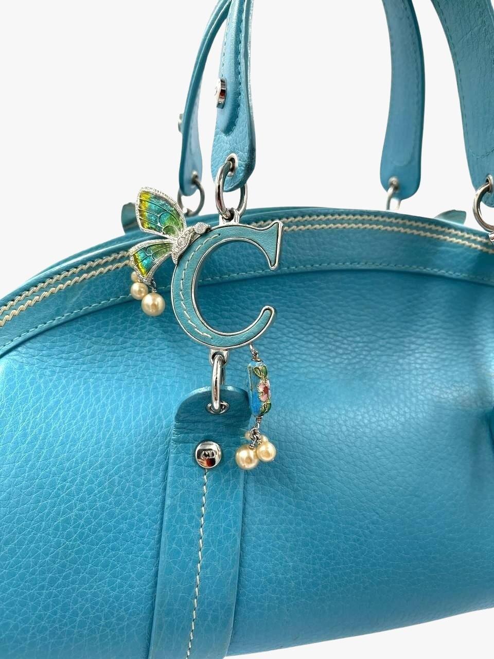 Dior Asia Collection Blue Top-handle bag by John Galliano, SS 2003 5