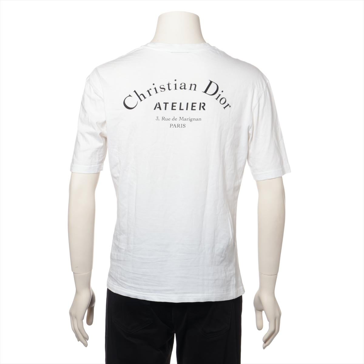 Dior Atelier Logo-T-Shirt aus Baumwolle in Weiß (Grau) im Angebot