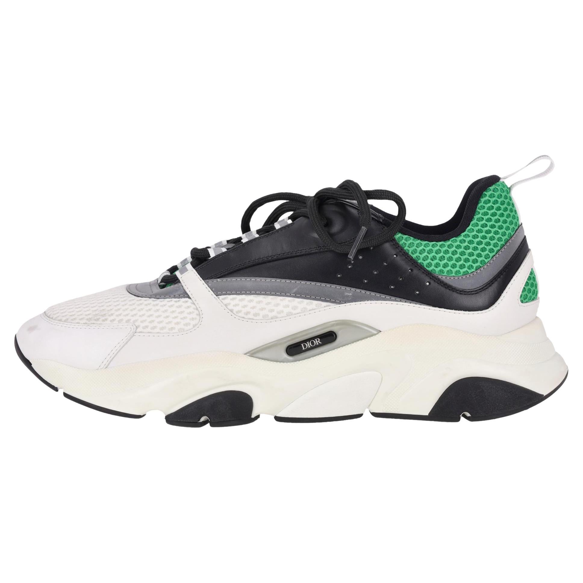 Dior B22 Mesh 
Leather Chunky Sole Sneakers For Sale