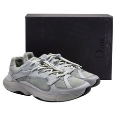 Dior B24 Sneakers in rete e pelle grigio EU 47.5 US 14.5 - Nuovo