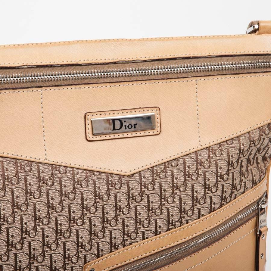 DIOR Bag in Beige Monogram Canvas and Leather 1