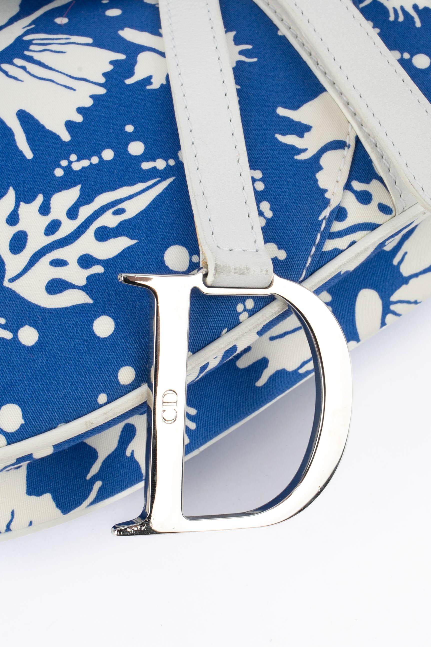 Dior Tasche 'Saddle Surf' Frühjahr 2004 (Blau) im Angebot