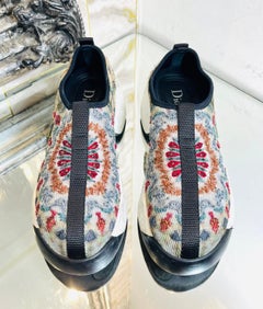 Dior Bead Embroidered Mesh Sneakers