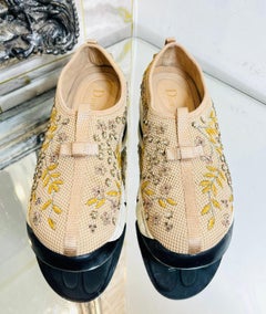 Dior Bead Embroidered Mesh Sneakers