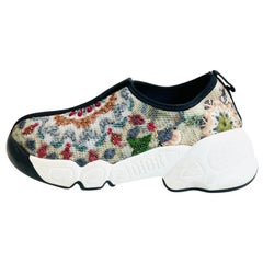 Dior Bead Embroidered Mesh Sneakers